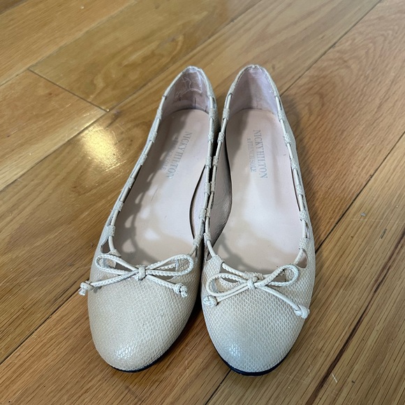 Nicky Hilton x French Sole Nude Ballet Flats - Picture 5 of 6